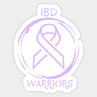 IBD Warriors Awareness Purple and Black Merchandise Sticker